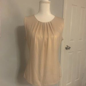 Calvin Klein Metallic Champagne Top